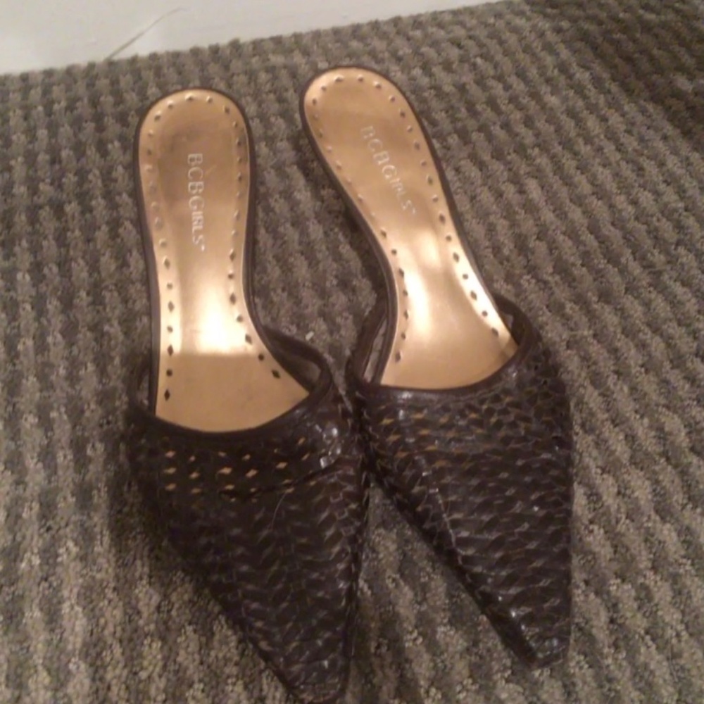 Brown Mules. Women Shoes